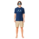 Oakley FOA407158-6GA-L Футболка с коротким рукавом для защиты от солнца Bark sun Голубой Abyss L