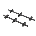 Fox international CBB044 Сигнализатор поклевки для держателя удилища Black Label Carbon Adjustable 3 Секции Серебристый Black 220-250 mm