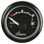 Wema 648015 Blackline Стандартный указатель уровня топлива США Black 52 mm