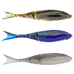 Zman ZM-RAZSHADBKBL Мягкий приманка Razor Shad 114.3 mm  Black Blue Laminated