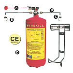 Система автоматического пожаротушения RINA 4 сопла 7,8 м 12 кг, Osculati 31.519.22
