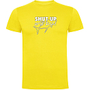 Купить Kruskis CA65500403K043 Футболка с коротким рукавом Shut Up And Fish Желтый Yellow XL 7ft.ru в интернет магазине Семь Футов