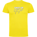 Kruskis CA65500403K043 Футболка с коротким рукавом Shut Up And Fish Желтый Yellow XL