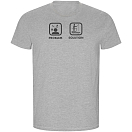 Kruskis CA66900258K094 Футболка с коротким рукавом Problem Solution Fish ECO Серый Heather Grey M