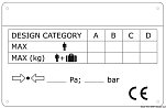 CE boat identification plate out-innerboard engine, 54.411.00