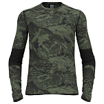 Odlo 188612-40430-XXL Базовый слой с длинным рукавом Whistler Eco Зеленый Matte Green / Black 2XL