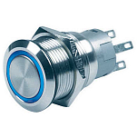 Bep marine 80-911-0061-00 CZone Push Button ON/OFF Серый  Blue LED / Silver