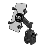 Крепление для большого телефона RAM MOUNTS X-Grip со струбциной Tough-Claw 16 - 29 мм, короткий крон  RAM-B-400-HOL-UN7BU