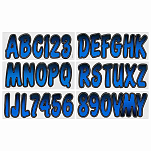 Trac outdoors 328-BLBKG200 Series 200 Регистрационное письмо Голубой Blue / Black