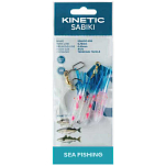 Kinetic F133-171-047 Sabiki Squido Рыболовное Перо Бесцветный Hot Blue