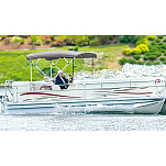 Carver industries 500-50510 High 4 Bow Square Tube Pontoon Ups-Able Бимини Топ Красный