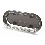 Rutgerson marine rsa1320-200rf Овальная рама люка нержавеющая сталь Silver / Grey 42x22x10 403 x 204 x 16 mm