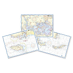 Plastimo 105121407 Gulf of Lions-Marseilles-Barcelona Морская карта Бежевый White