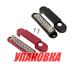 Колодка распределительная электромонтажная, 12 контактов, черная/красная (упаковка из 2 шт.) Marine Rocket MR1709_pkg_2