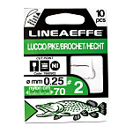 Lineaeffe 7660504 Pike Связанные Крючки Серый Black 4 