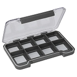 Mikado UAC-H1909 коробка для мелких деталей H1909 Grey 13.5 x 9.5 x 1.5 cm