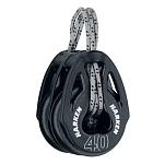 Harken 2150np Двойной шкив BLK-CARBO T2 40 mm 35x30x20