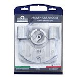 Tecnoseal 2640015 Mercruiser Bravo I Алюминиевый анод Бесцветный Silver