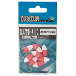 ZunZun 064217 Bobber Oval Competición Пробки Красный W / P 1 