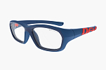 Спортивные очки с диоптриями Demetz Softness R / Matte Navy / Red Colorless Cat.0, softness556353