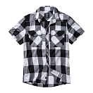 Купить Brandit 4032-46-5XL Рубашка с коротким рукавом Check Белая White / Black 5XL 7ft.ru в интернет магазине Семь Футов