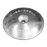 Алюминиевый анод Tecnoseal 00104AL Ø125x21мм 0,967кг дисковый для пера руля