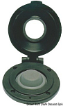 Палубная кнопка серая в чёрном корпусе 76 x 83 мм, Osculati 02.342.02 для управления якорной лебедкой