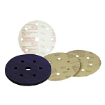 3M 448216 Hookit 266L 30 Micron 6T Шлифовальный диск 25 единицы Золотистый Blue 150 mm