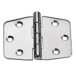 Lalizas 70663 Обратный шарнир Серебристый Stainless Steel 74 x 37 mm