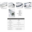 Купить Plastimo P66088 Tender Yacht PRI240V 6.5HP Надувная лодка Бесцветный Grey / White 243 x 156 x 68 cm  7ft.ru в интернет магазине Семь Футов