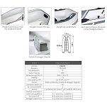 Plastimo P66088 Tender Yacht PRI240V 6.5HP Надувная лодка Бесцветный Grey / White 243 x 156 x 68 cm 