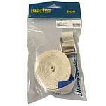Marina performance ropes 1210-TI Нержавеющая сталь 4 M Пряжка Веревка Белая White 25 mm 