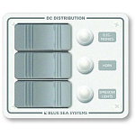 Blue sea systems 661-8274 3 Электрическая панель цепей White / Grey 114 x 95 mm