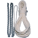 Купить Lewmar 239-69000334 1/2X200´ Nylon 1/4X15´ Веревка с цепью Белая White / Silver 7ft.ru в интернет магазине Семь Футов