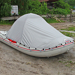 Стояночный тент на лодку (140 х 195 см) (Цвет тента лодки Серый) Tent330-D