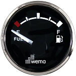 Индикатор уровня топлива Wema UPFR-BS 110625 12/24В 240-30Ом Ø62мм чёрный циферблат с хромированным кольцом