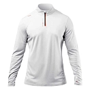 Купить Zhik ATP-0080-M-WHT-3XL Футболка с длинным рукавом и полумолнией UVACTIVE™ tie-down strip Blanc 3XL 7ft.ru в интернет магазине Семь Футов