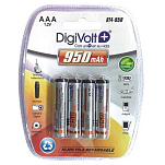 Digivolt BT4-950 AAA/R3 950mAh Аккумуляторная батарея 4 единицы Grey