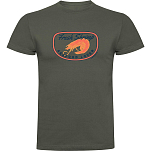 Kruskis CA65500538C073 Футболка с коротким рукавом Fresh Shrimp Серый Dark Army Green 2XL