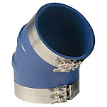 Trident marine 606-240V3000SS Clamps SI 45º Локоть Голубой 3´´
