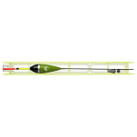 Mikado SMSZ-005-1.0 Set 005 H14 Плавать Зеленый  Green / Black 1 g 
