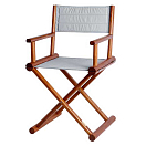 Купить Складной стул Marine Business 63011GR 520x480x900мм из тика и серой олефиновой ткани 7ft.ru в интернет магазине Семь Футов