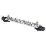 Bep marine DBE-265 Одиночная шина 24x 4 mm Screw Terminal 2x 6 mm Input Stud 150A No Covers Bulk Black