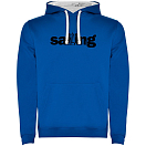 Купить Kruskis SU1067020501S285 Толстовка с капюшоном Word Sailing Two-Colour Голубой Royal Blue / White M 7ft.ru в интернет магазине Семь Футов
