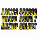 Купить Trac outdoors 328-YEBKG300 Series 300 Регистрационное письмо Желтый Yellow / Black 7ft.ru в интернет магазине Семь Футов
