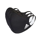 Купить adidas H08837/M-L защитная маска Logo 3 Единицы Черный Black M-L 7ft.ru в интернет магазине Семь Футов