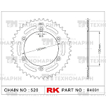 Звезда для мотоцикла ведомая B4001-42 RK Chains