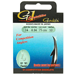 Gamakatsu 140314-01200-00016-00 Booklet Feeder G1-101 Связанные Крючки 75 см Серый Nickel 12 