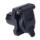 Купить Fultyme rv 590-2014 7-контактный круглый боковой разъем для автомобиля 2014 года выпуска Серебристый Black 7ft.ru в интернет магазине Семь Футов