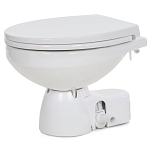 Jabsco 38045-4192 Quiet Flush E2 Electric Toilet with Solenoid Valve, Comfort Size, Soft Close, 12V